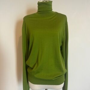 Dolce & Gabbana Green Cashmere Turtleneck
